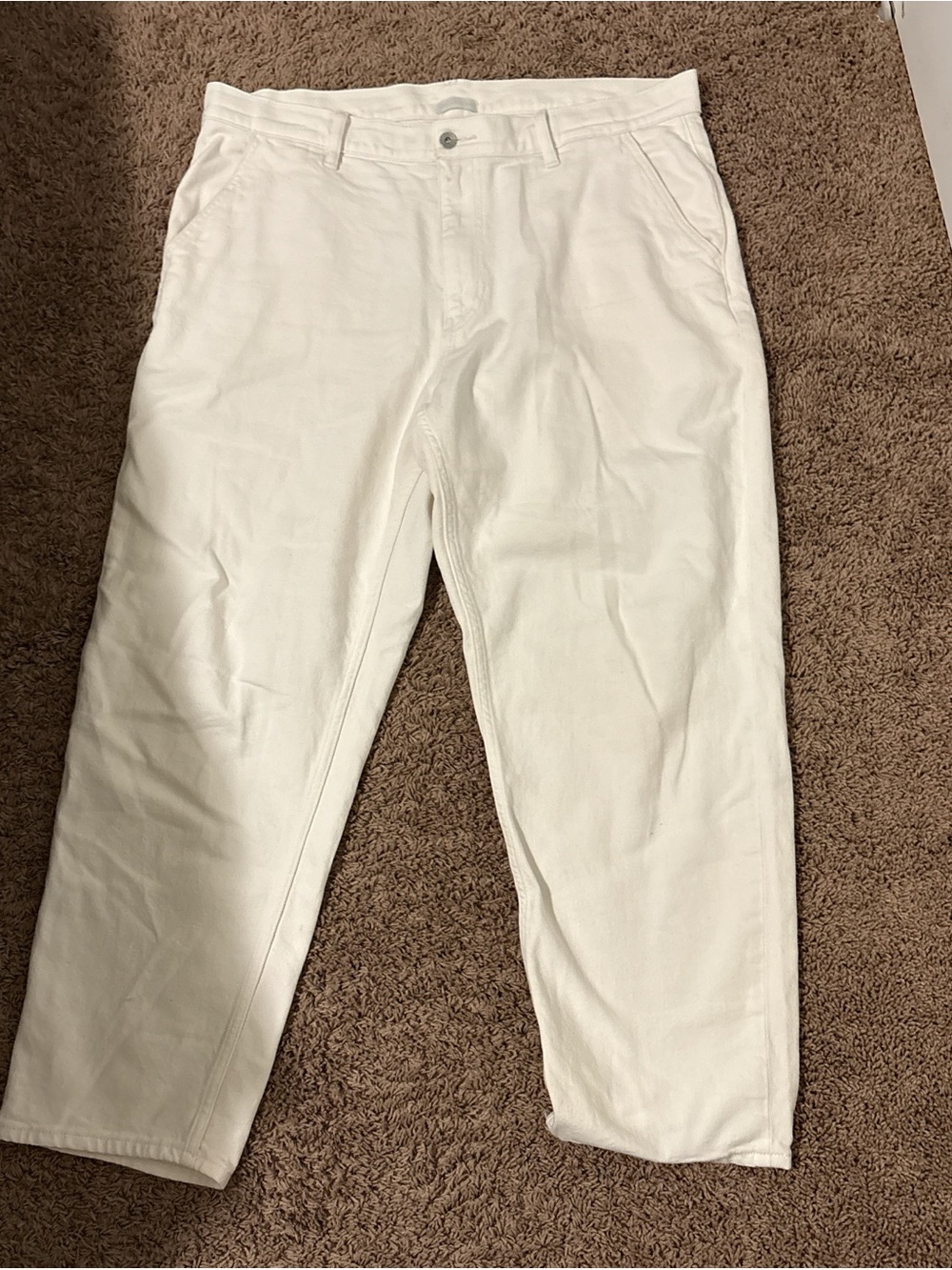 Uniqlo Wide Leg Women's Pants in White